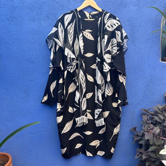 vintage 80s 90s yeohlee new york silk sack dress
